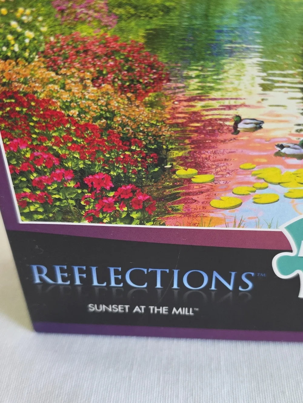 Sealed Buffalo Jigsaw Puzzle 750 Pieces Reflections Sunset At The Mill Box Wear